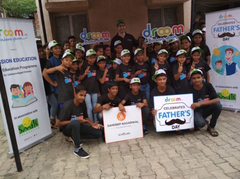In a One-of-a-Kind Initiative, Droom Commemorates Father’s Day Showering Love And Care On Underprivileged Children