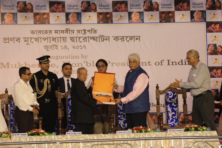 Hon’ble President Shri Pranab Mukherjee Inaugurates 10th Satya Bharti School in West Bengal