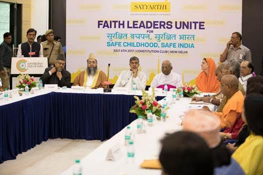 Nobel Laureate Kailash Satyarthi And Religious Leaders For Safe Childhood, Safe India