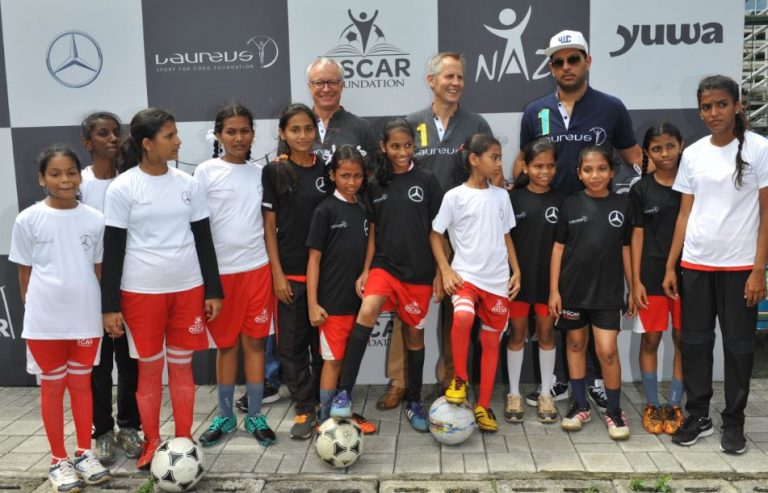 Yuvraj Singh Unveiled As Laureus Ambassador As Mercedes-Benz India Announce Further Support For Laureus Sport For Good