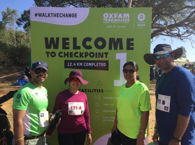 Tirun Competes in 6th Oxfam India Trailwalker, India’s Biggest Walkathon for a Cause