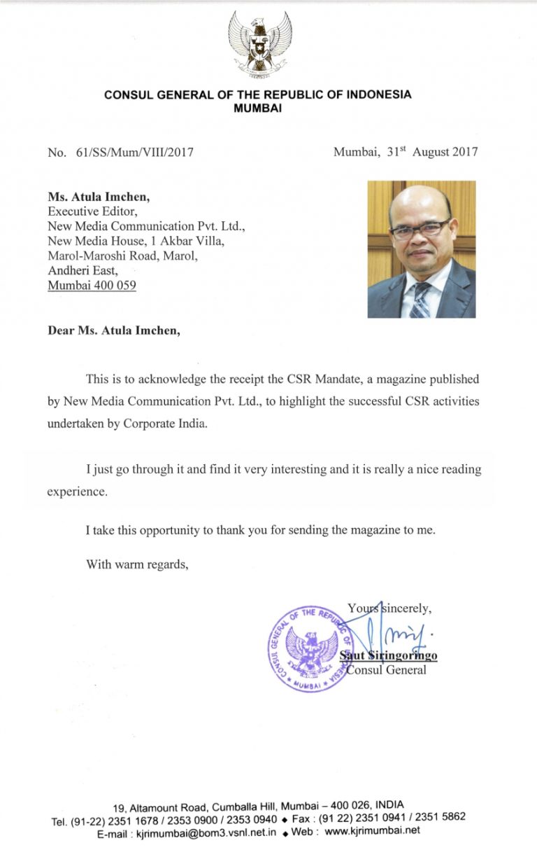 Consul General of the Republic of Indonesia in Mumbai – Saut Siringoringo