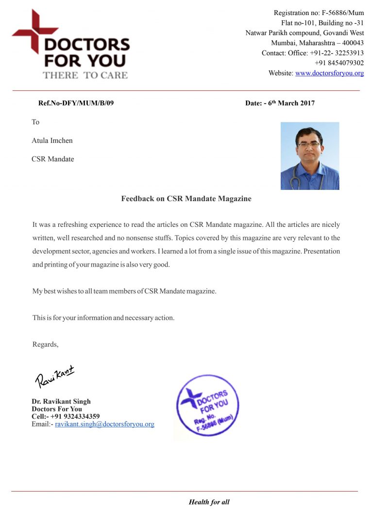 Doctors for You – Dr. Ravikant Singh