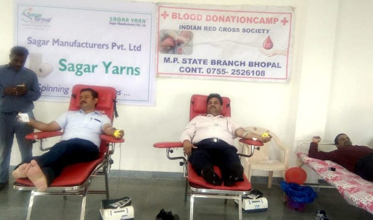 Sagar Manufacturers & Sagar Nutriments Organises Blood Donation Camp at Tamot, MP
