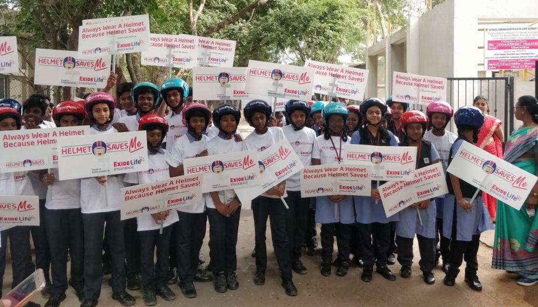 Successful 'Helmet Saves Children' Campaign by Exide Life ...