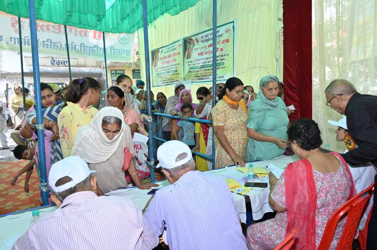 Bry-Air Conducts Free Eye Checkups for 635 People at 15th Biannual Eye Camp in Moga